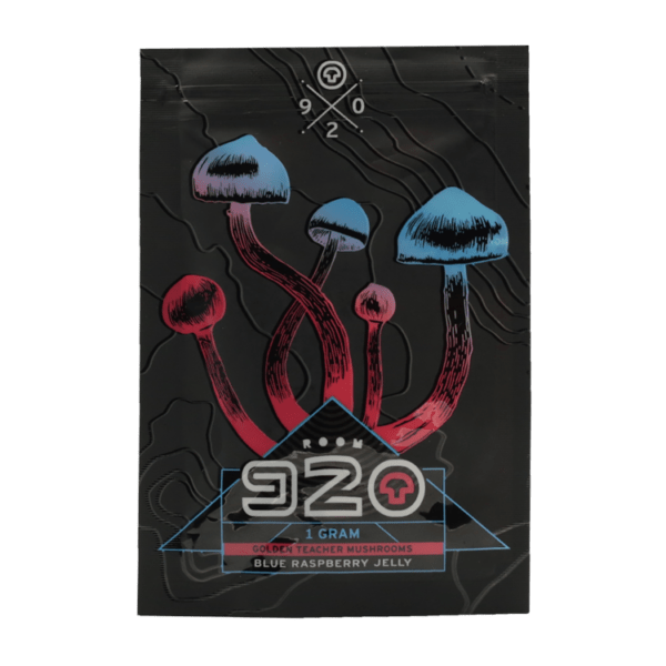 Room 920 - Blue Raspberry Jelly - 1 Gram (Golden Teacher Mushrooms) | Mushroom Gummies Canada