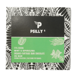 Psilly - Dark Chocolate Bar - Mint & Spirulina | Mushroom Gummies Canada