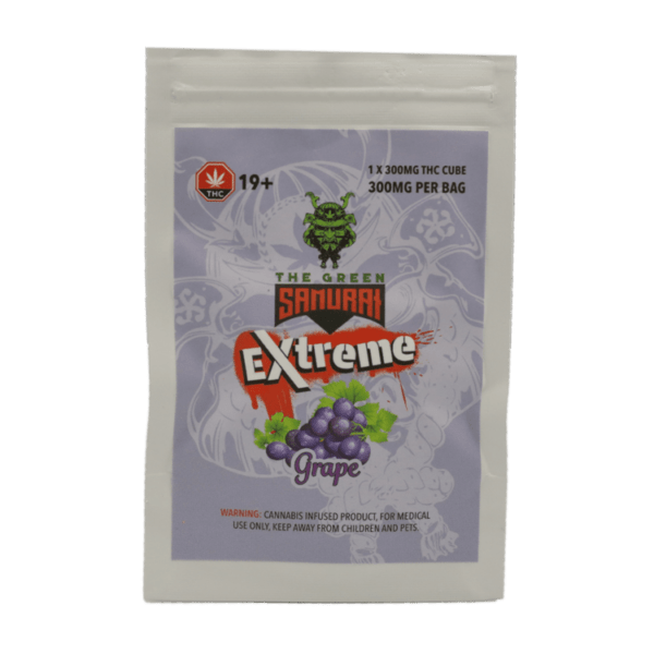 Green Samurai Extreme - Grape Gummy 300mg THC | Mushroom Gummies Canada