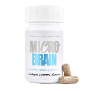 Euphoria Psychedelics – Micro Brain Capsules - (100mg X 20 Capsules) | Mushroom Gummies Canada