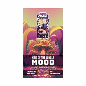 Super Magic Mushroom Bro’s - King of the Jungle MOOD - 400MG Capsules | Mushroom Gummies Canada